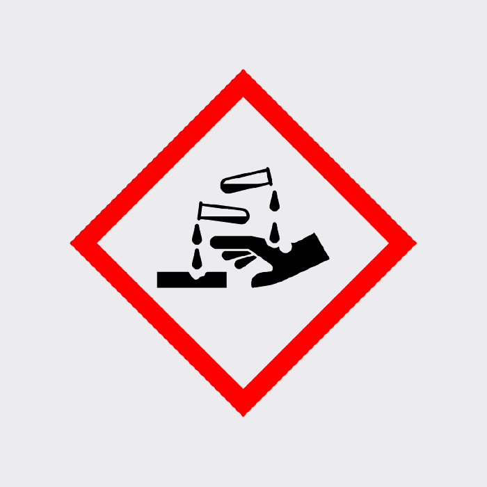 Corrosive Substances Diamond Sign