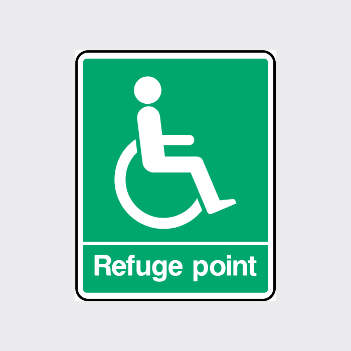 Disabled Refuge Point Sign