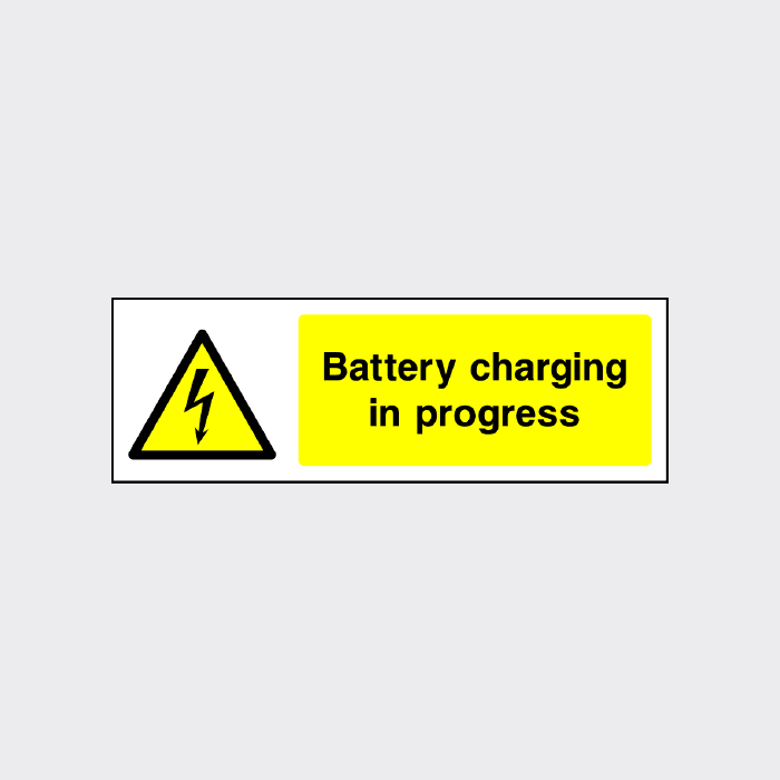 Battery Charging in Progress Sign Landscape