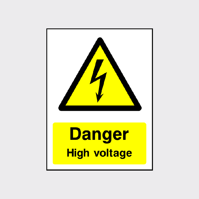 Danger High voltage sign