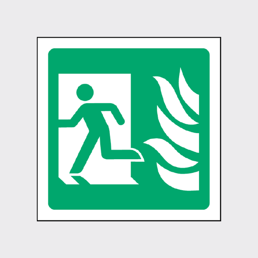 Emergency exit left sign