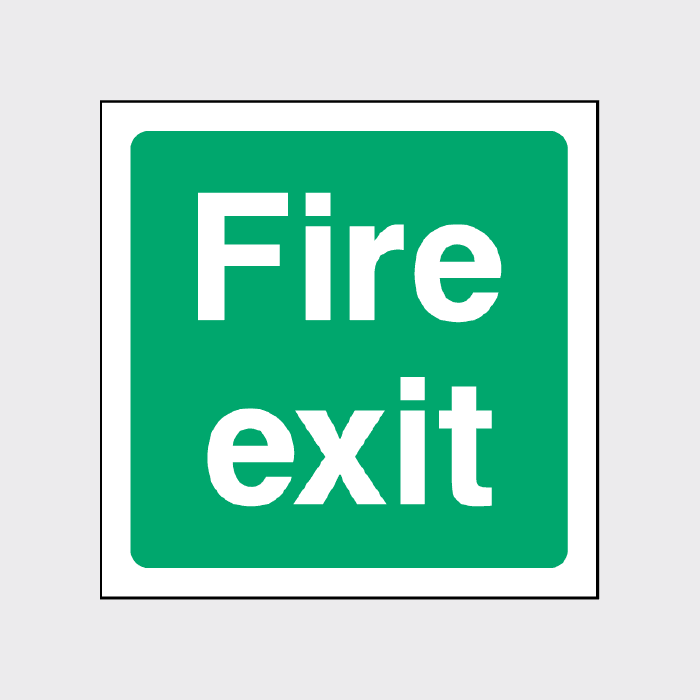 Fire Exit Sign