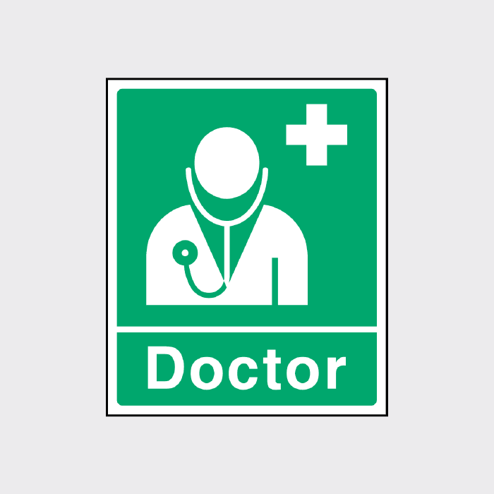 First Aid Doctor Signage - FAID0005 – The Safety Sign Shop