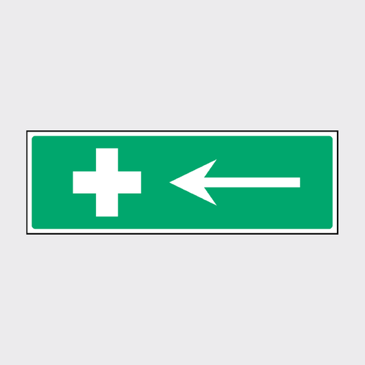 First Aid - Left Arrow Signage - FAID0029