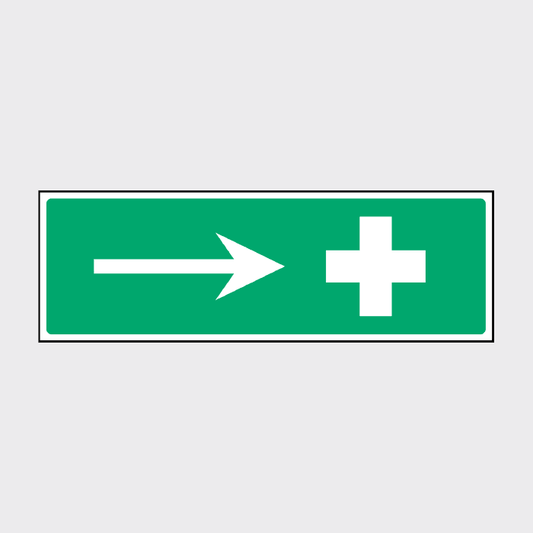 First Aid - Right Arrow Signage - FAID0030