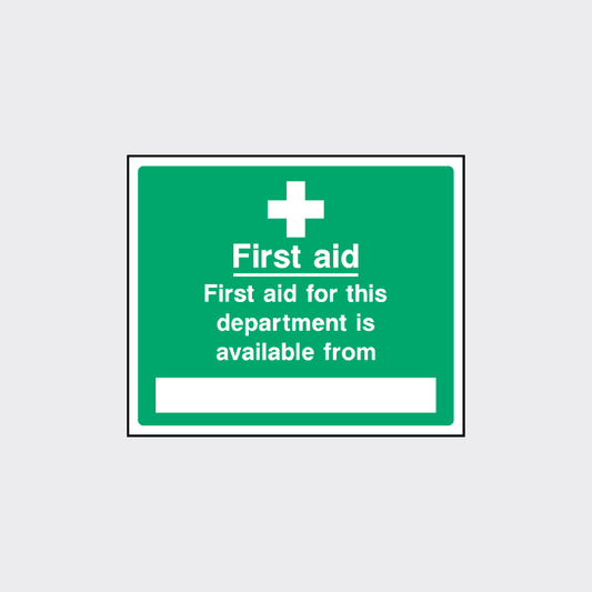 First Aid for this Department - FAID0039