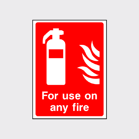 For use on any fire sign