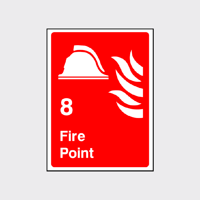 Fire point 8 sign