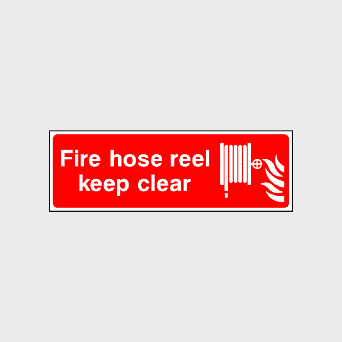 Fire Hose reel - Keep Clear sign