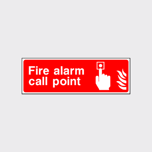 Fire alarm call point sign