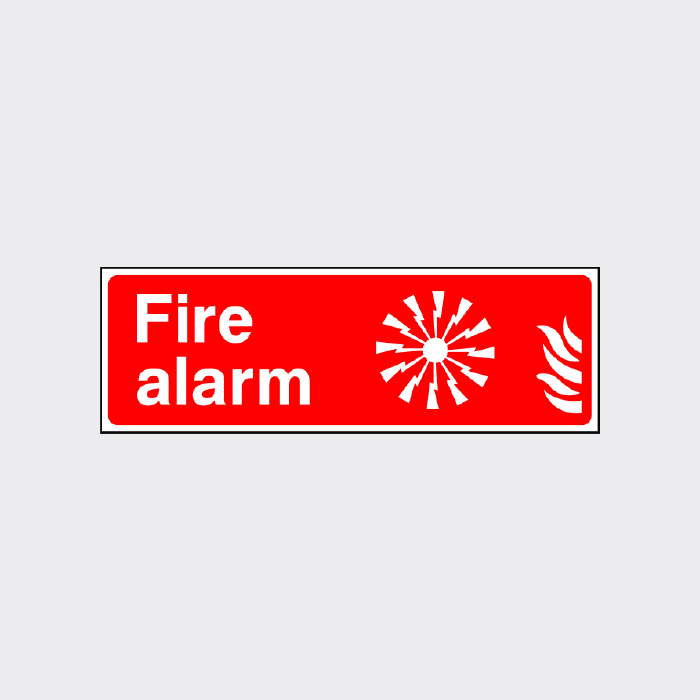 Fire alarm sign