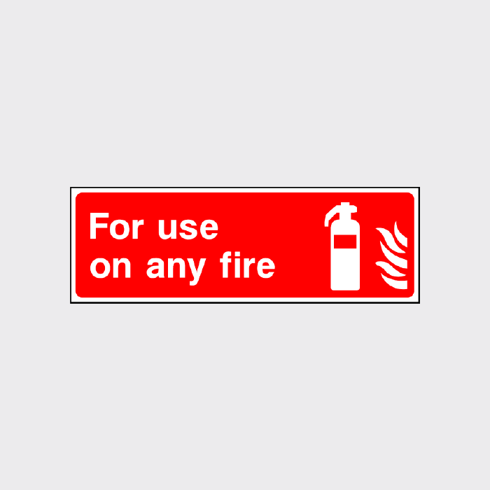 For use on any fire sign