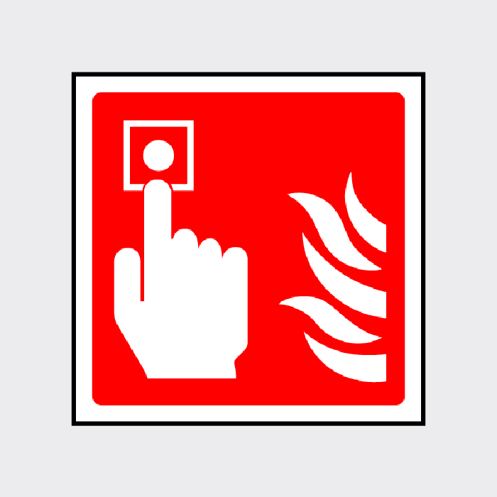 Fire alarm sign