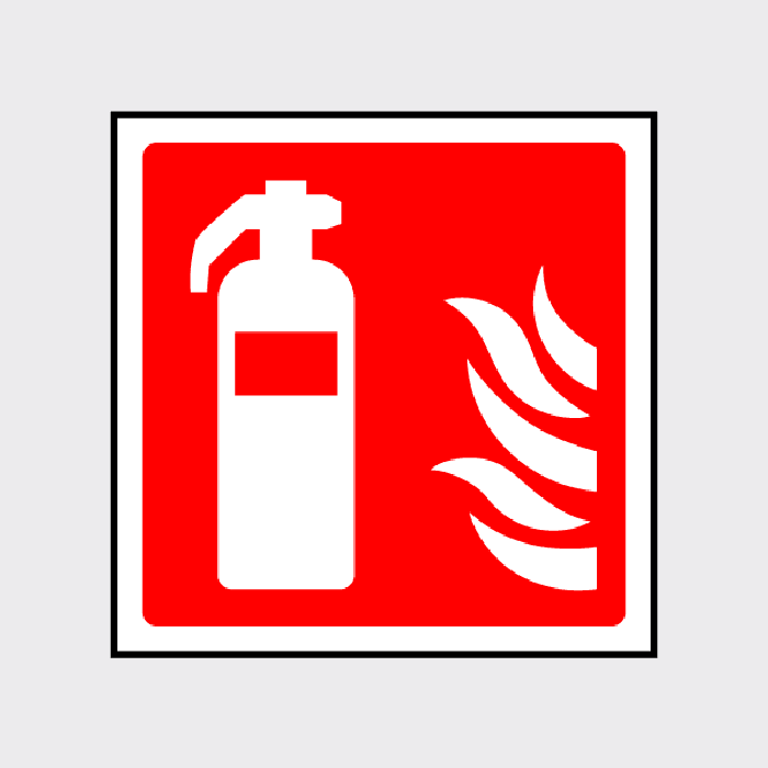 Fire extinguisher sign