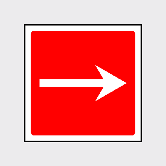 Fire Arrow Right Sign