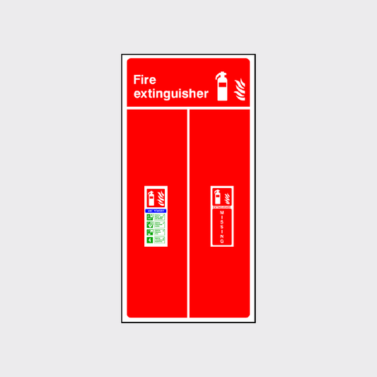 ABC Powder - Extinguisher Missing Sign