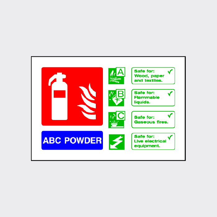 ABC Powder Extinguisher Sign