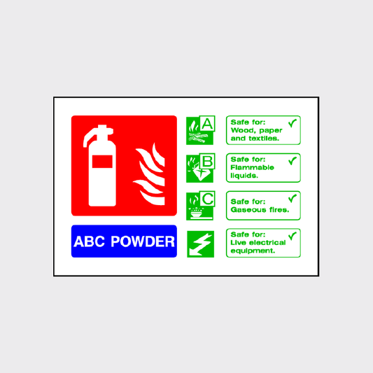 ABC Powder Extinguisher Sign