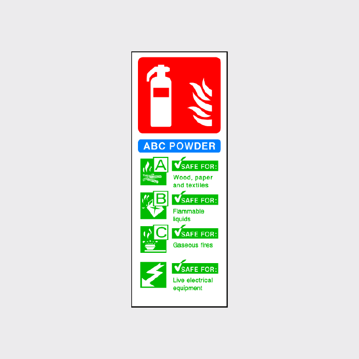 ABC Powder Extinguisher Sign