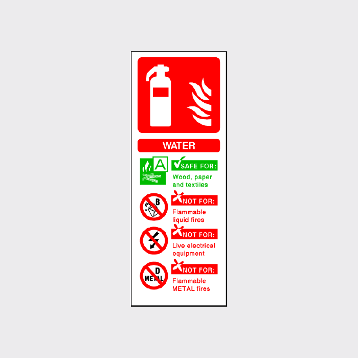 Water Extinguisher Sign 