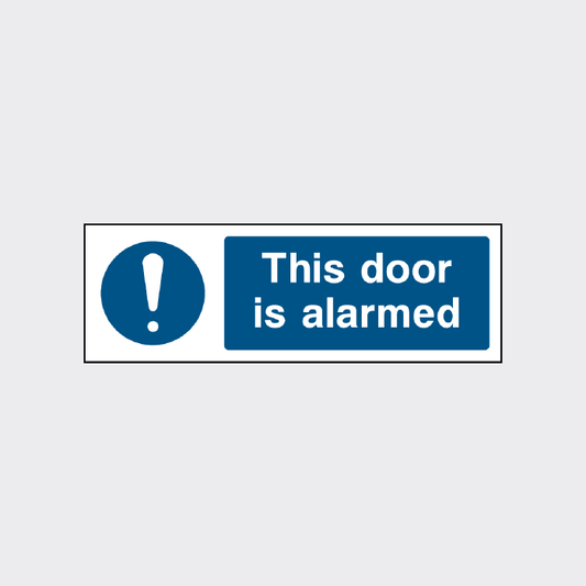 This door is alarmed sign - FPRV0040