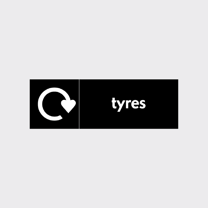 Tyres Waste Recyling Sign