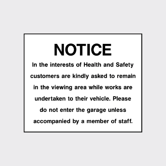 Customers remain in viewing area