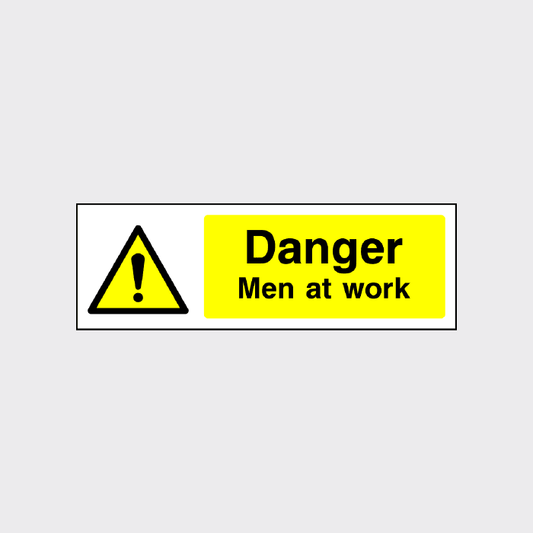 Danger - Men at work sign