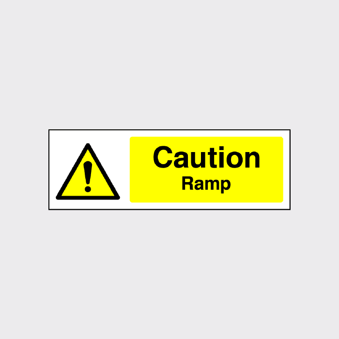 Caution - Ramp Sign