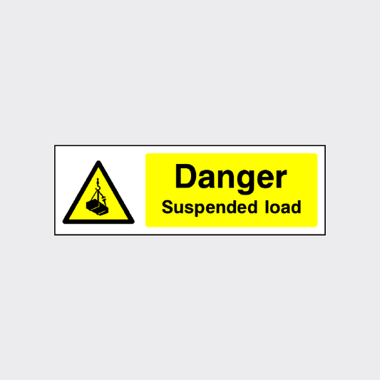 Danger - Suspended Load Sign