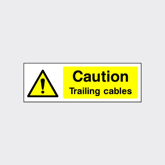 Caution - Trailing Cables Sign