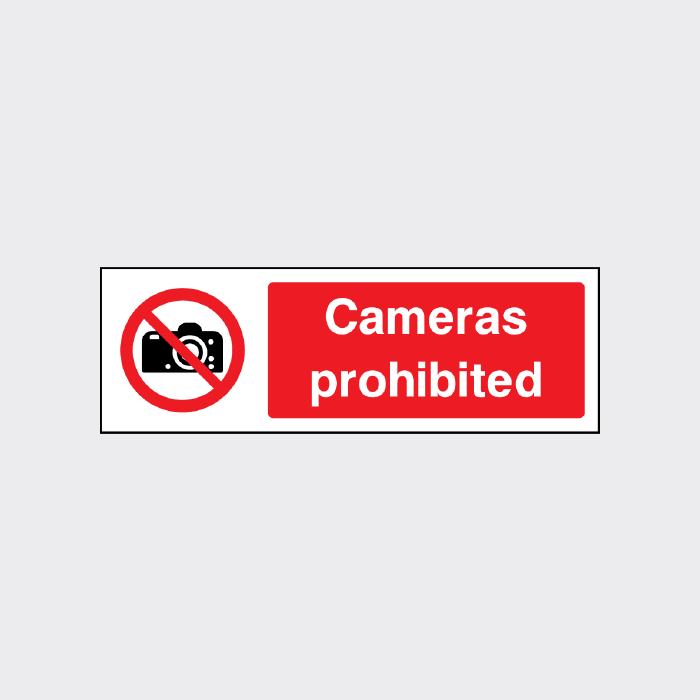 Cameras prohibited