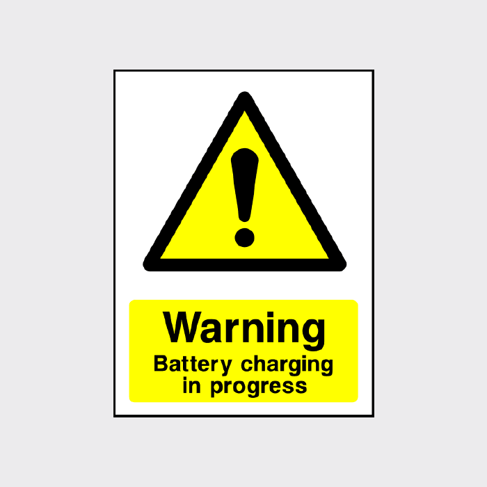 Warning - Battery charging in progress 