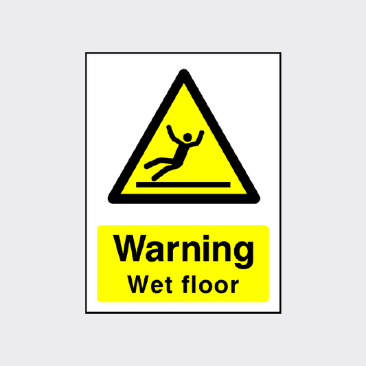 Warning - Wet Floor sign