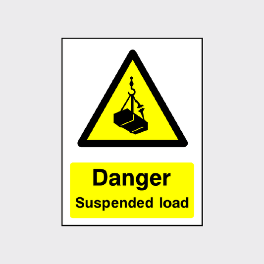 Danger - Suspended load  sign