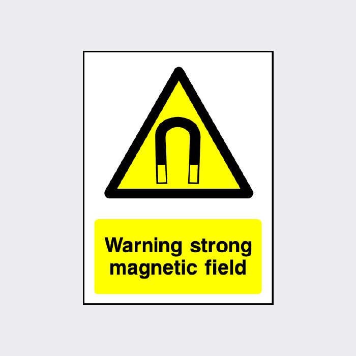 Warning - Strong magnetic field