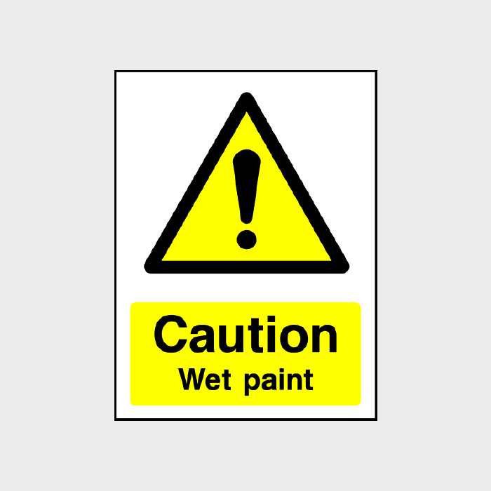 Caution - Wet Paint sign