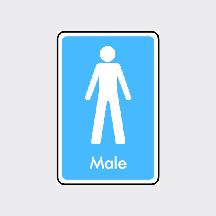 Male Toilet Sign