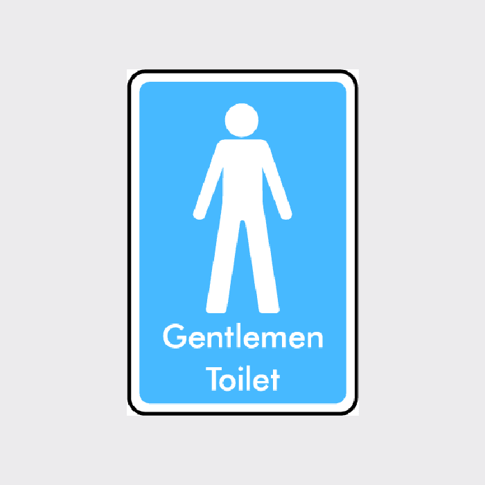 Gentlemen Toilet Sign