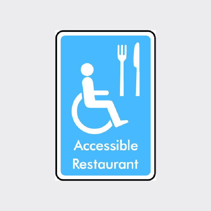 Accessible Restaurant Sign