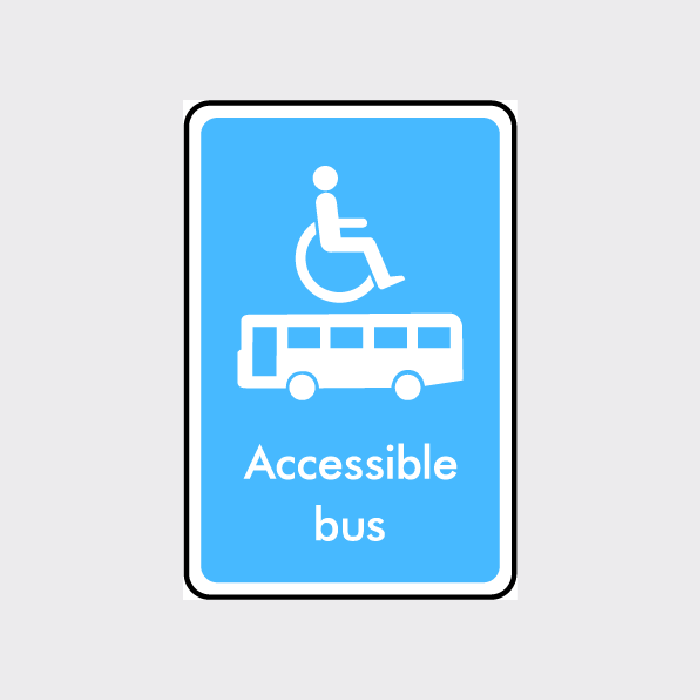 Accessible Bus Sign