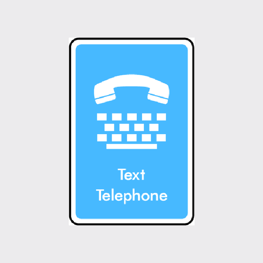 Text telephone sign