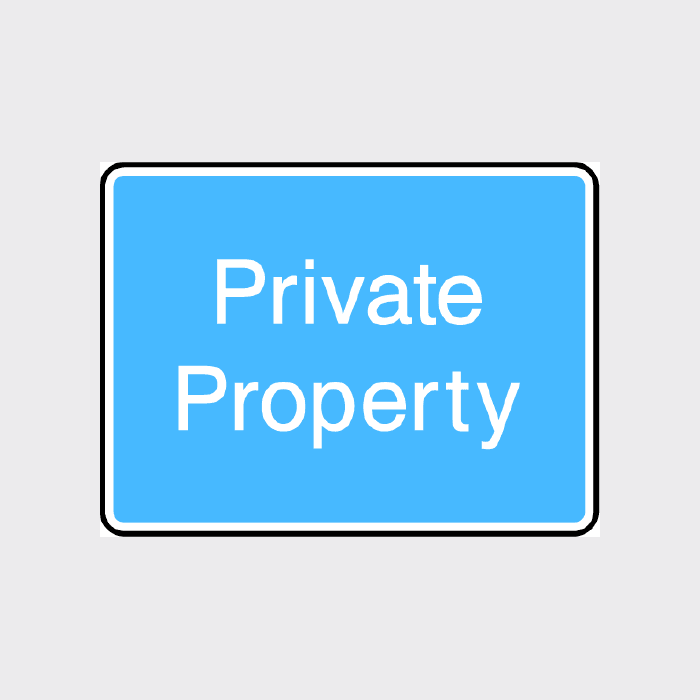 Private Property Sign