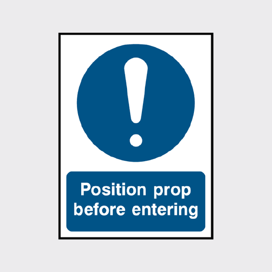 Warning Position prop before entering Sign