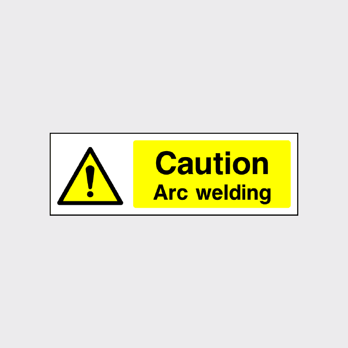 Caution Arc Welding Sign - Landscape