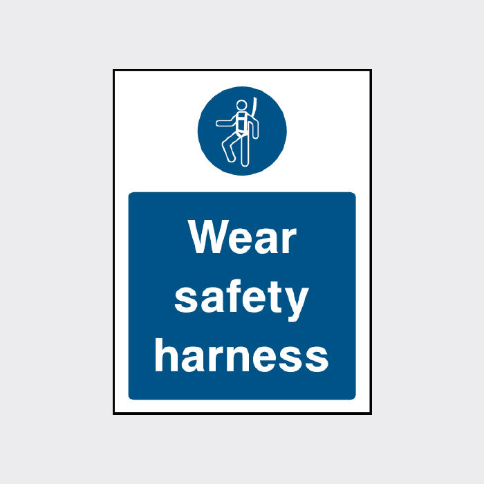 Wear safety harness signs - MACH0032