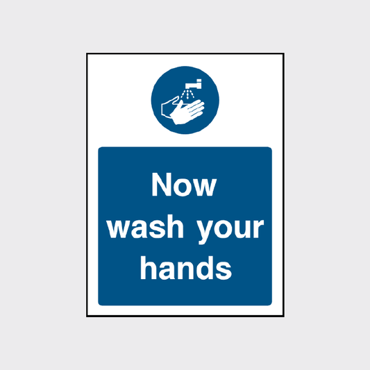 Now wash your hands signs - MACH0033