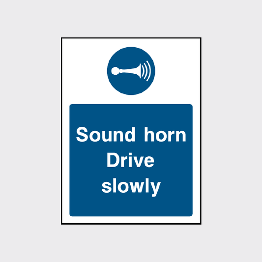 Sound Horn - Drive slowly signs - MACH0035