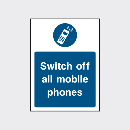 Switch off all mobile phones signs - MACH0037