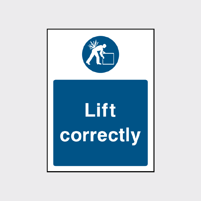 Lift correctly sign